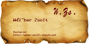 Wéber Zsolt névjegykártya
